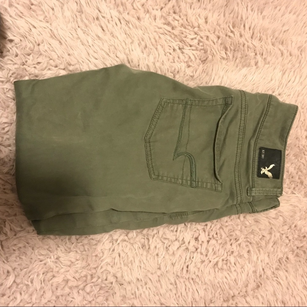 American eagle green jeggings